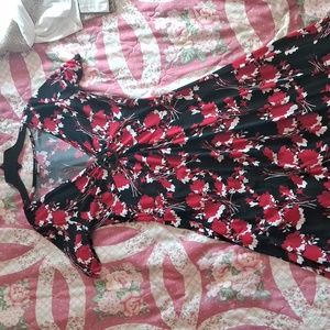 hypnotik dark floral dress y2k